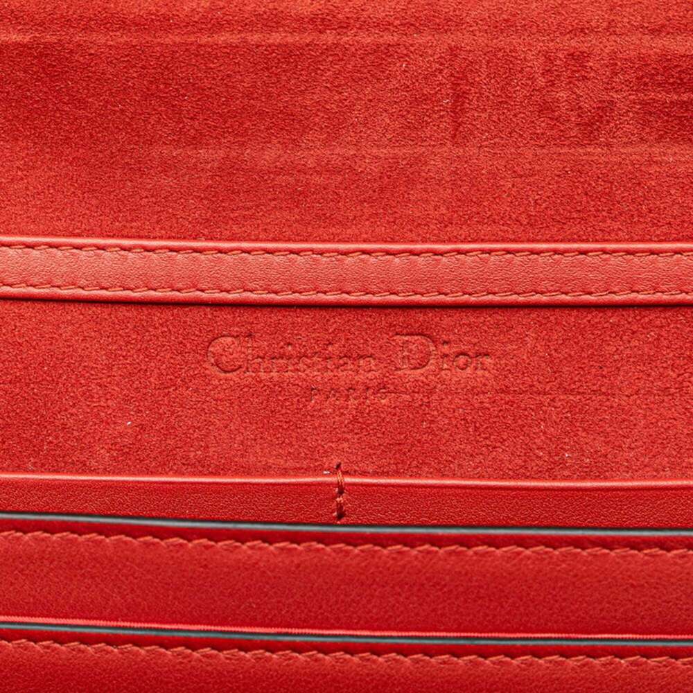 CHRISTIAN DIOR Red Leather Shoulder Bag - Picture 12 of 15